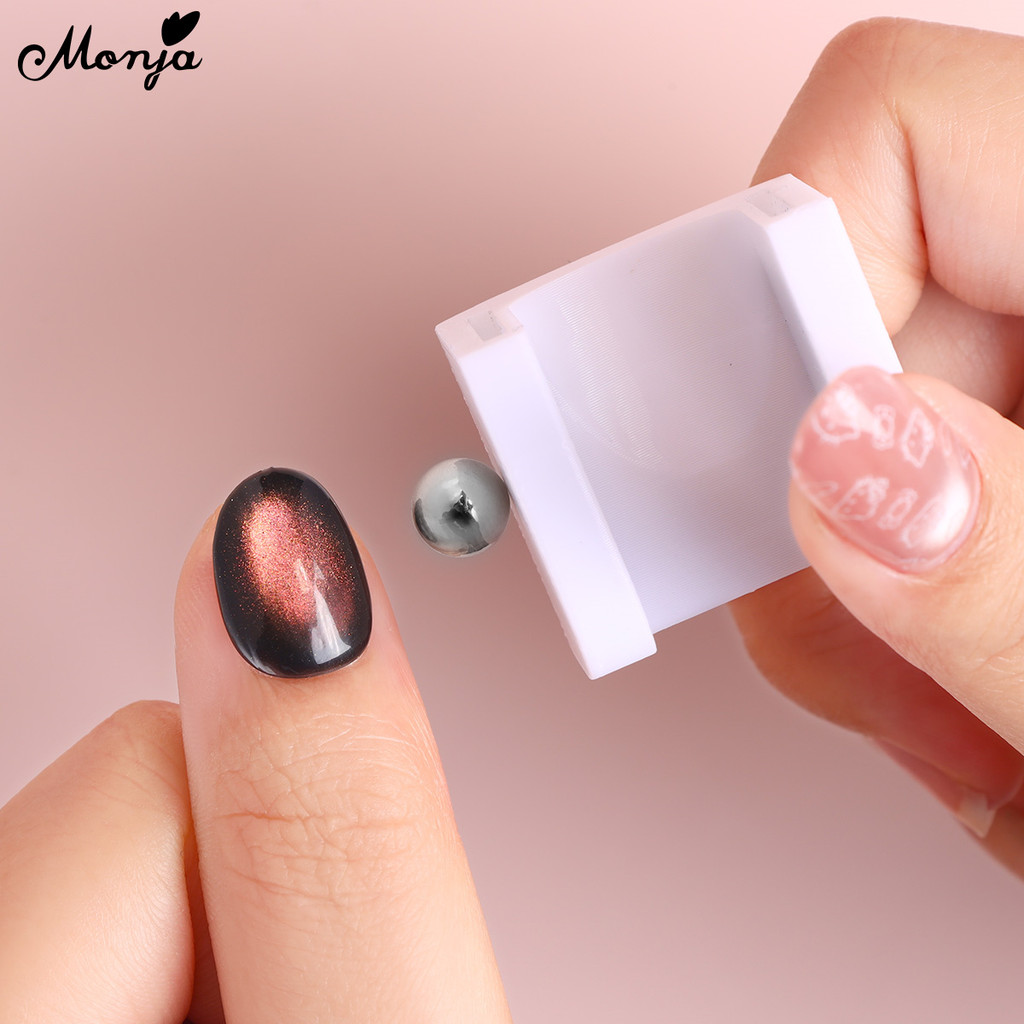 Monja 5D แม่เหล็ก Stick สําหรับเล็บ Cat Eye ดูดผลแม่เหล็กที่มีประสิทธิภาพเครื่องมือแม่เหล็กสําหรับ