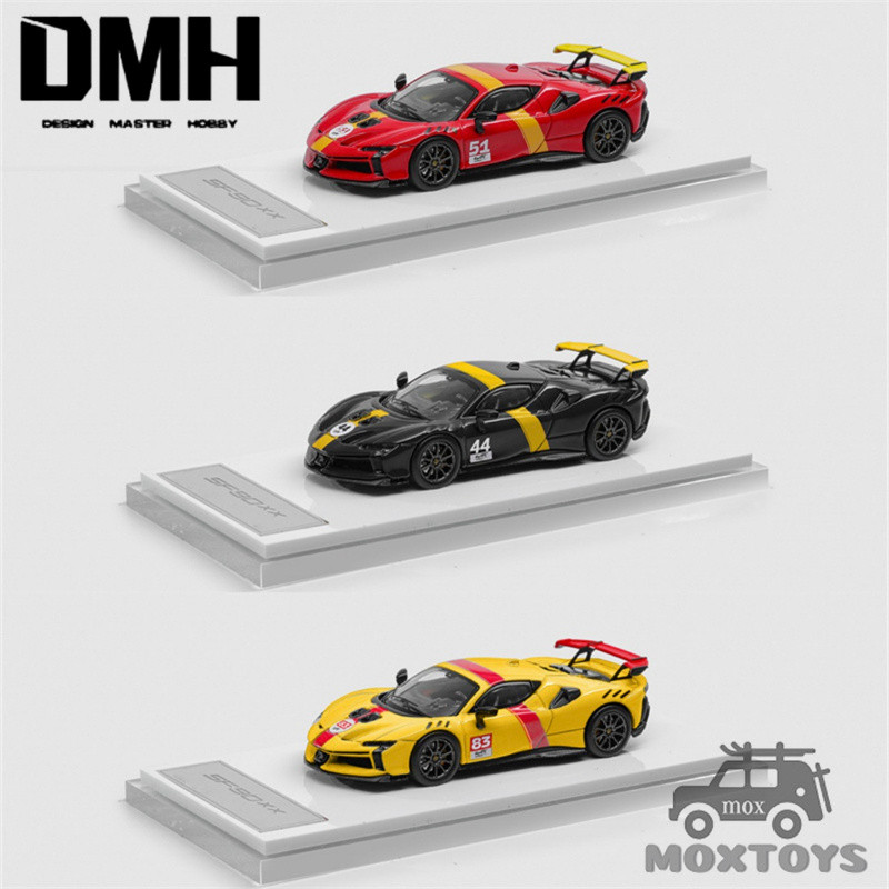 DMH 1:64 SF90 XX Stradale Le Mans Limited999 รถโมเดลDiecast