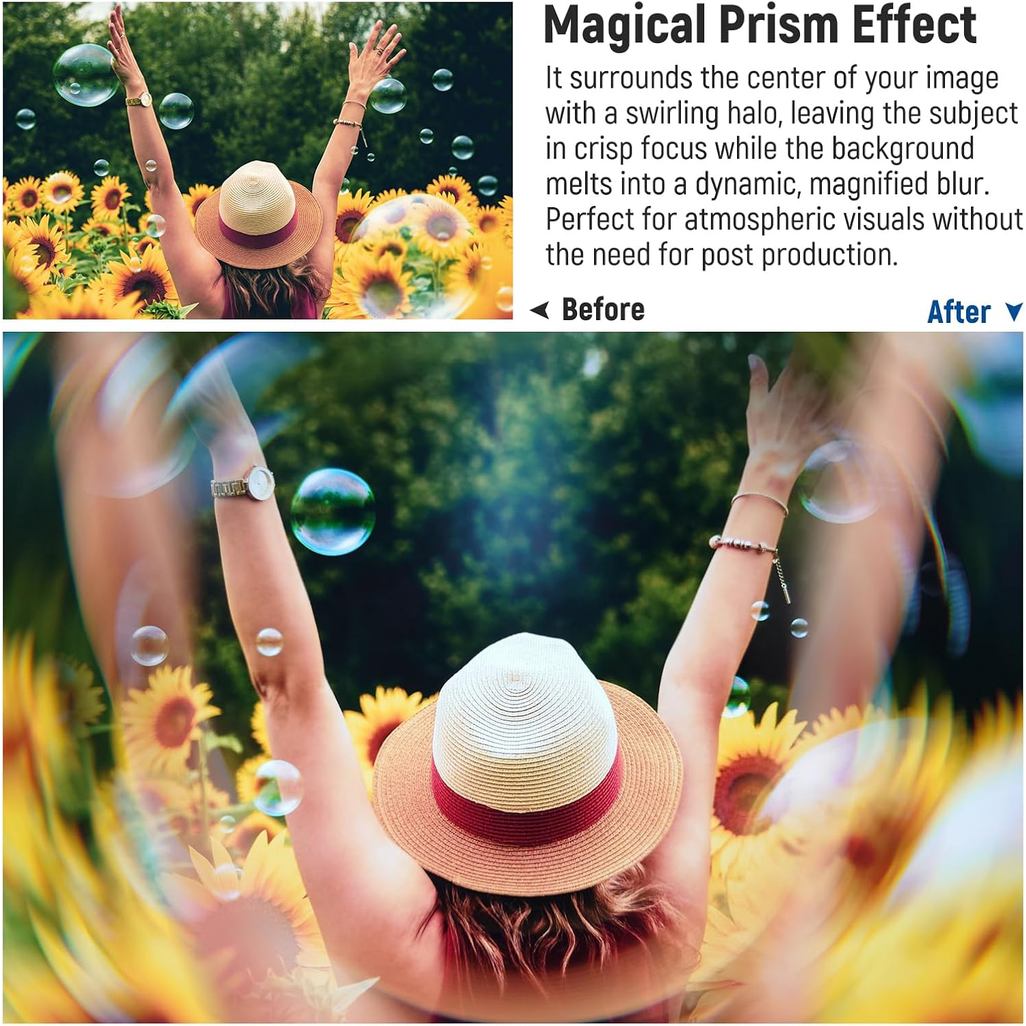 NEEWER FL-100 37 มม. Spiral Halo Prism Filter พร้อมคลิปเกลียว 17 มม. - รูปที่ 2