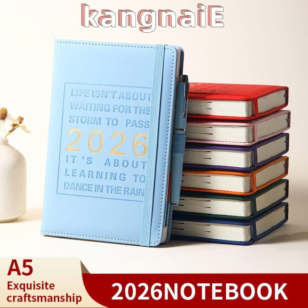 หนังสือกําหนดเวลา 2026 โน๊ตบุ๊คภาษาอังกฤษ ก5 พร้อมปฏิทินประสิทธิภาพคู่มือไดอารี่วางแผนรายสัปดาห์นักเรียน