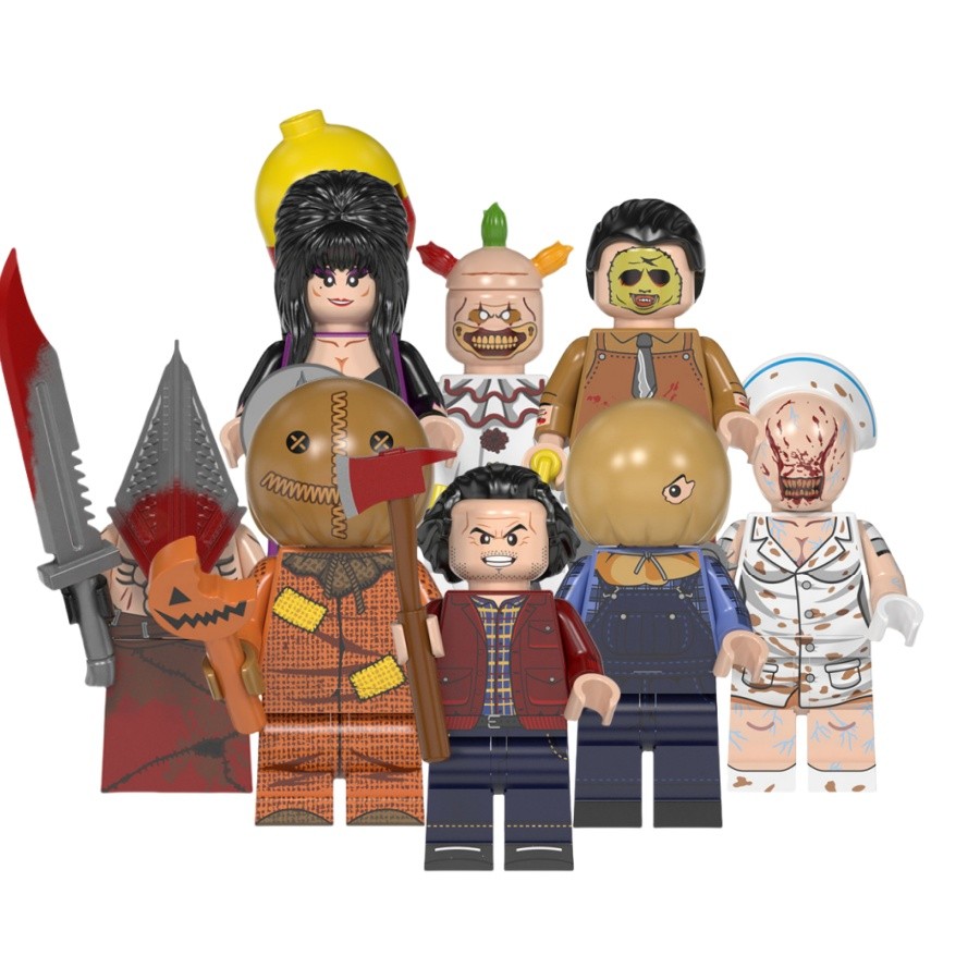Terror Series Action Figure Chainsaw Killer Elyira Jack Torrance Twisty the Clown Pyramid Head Sam ข