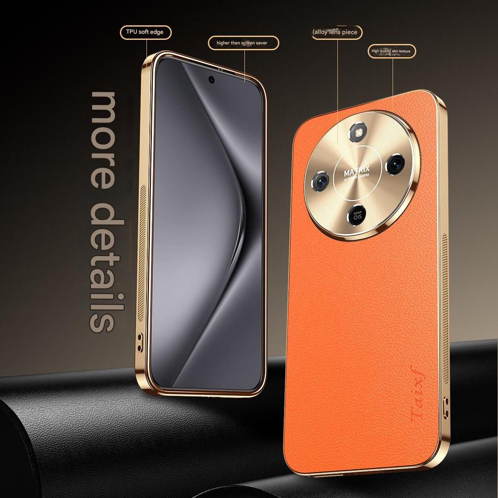 ปลอกร้อนสําหรับ Honor X9d HonorX9d 5G 2025 เคสโทรศัพท์ Electroplated ลิ้นจี่รูปแบบปลอกกันกระแทกหนังเทียมเคสป้องกันฝาครอบ - รูปที่ 7