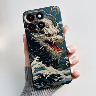 เคสโทรศัพท์สําหรับ ZTE Blade A35/A55 ซิลิโคนอ่อนนุ่มสีดํากรณีรูปแบบดูดี Love Beach, Snow Mountain เคสกันกระแทก