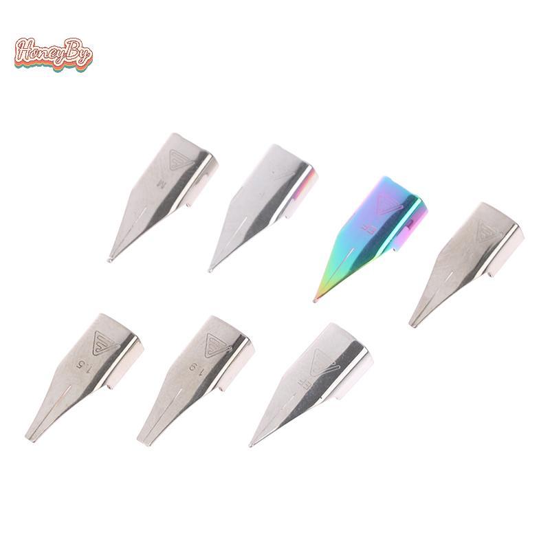 Honeybird 3 ชิ้น 757 ปากกา Nib อุปกรณ์เสริมพราว F/EF/M Art Nib อุปกรณ์การเรียน Nice