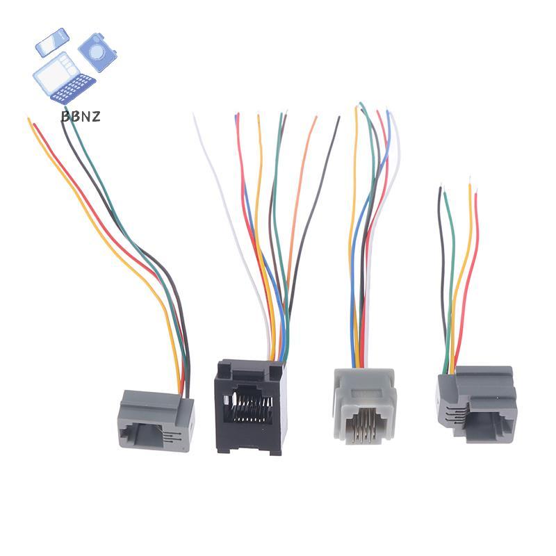 [BBNZ] 5PCS 616E 623k 616M 641D RJ11\RJ12\RJ45 ซ็อกเก็ตหญิงสําหรับโทรศัพท์อินเทอร์เน็ตพร้อมสาย 15 ซม