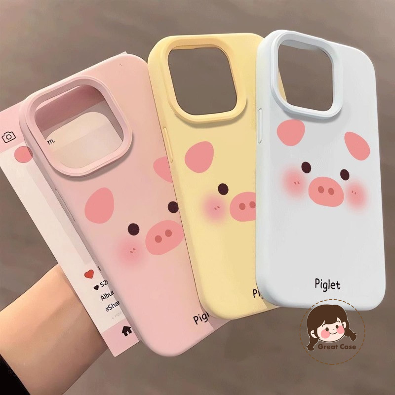 น่ารักการ์ตูนหมูสีชมพูเคสโทรศัพท์สําหรับ iQOO Z10 Z9 Turbo Pro Turbo + Endurance Z9x Z8 Z8x Z7i Z5x Z3 Neo 10 9 9S 8 Pro Plus 10R Macaron สี Matte ปลอกกันกระแทกนุ่มปกหลัง