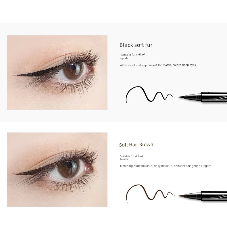 อายไลเนอร์สีน้ำตาล อายไลเนอร์ ZEESEA Color Eyeliner Pencil ดินสอเขียนคิ้วปลายบาง Quick-Drying Soft T