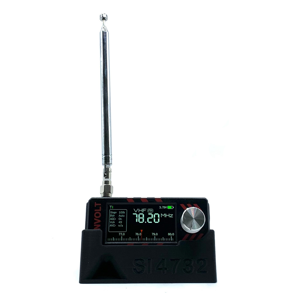 [colog.th] สําหรับ ATS MINI SI4732 DSP เครื่องรับสัญญาณวิทยุในตัว Groove Universal วงเล็บวิทยุ 3D พิ