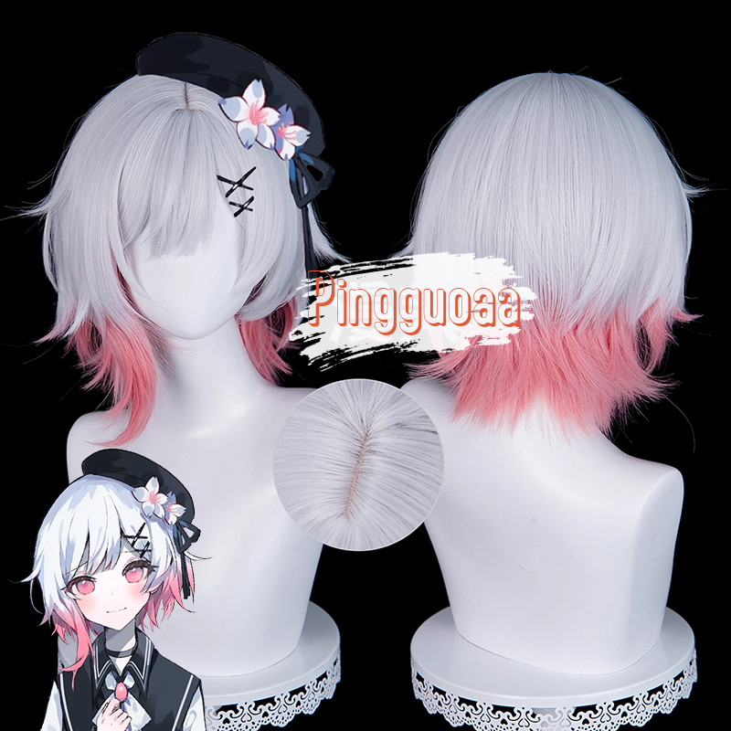 【Manmei】Magical Girl Witch Trials Sakuraba Ema Cosplay Wig 34cm Heat-Resistant Synthetic Hair