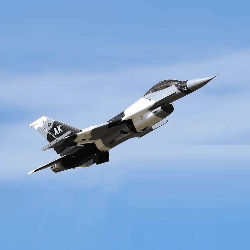 เครื่องบิน Freewing V2 F16 70 มม. Edf Jet Model Kit พร้อมเซอร์โวพร้อมขีปนาวุธ