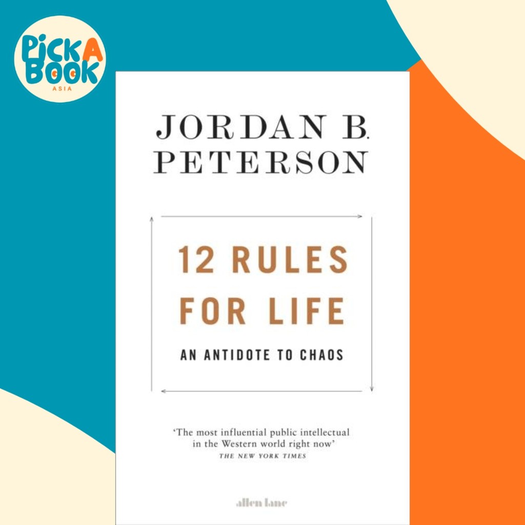 12 กฎสําหรับชีวิต - ต่อต้านเจ้าที่โดย Jordan B Peterson (ฉบับสหราชอาณาจักร ปกแข็ง)