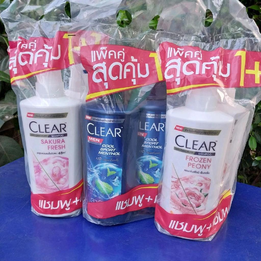 (1แพ็ค) เคลียร์ แอนตี้แดนดรัฟ แชมพู 370มล.× 2 ขวด