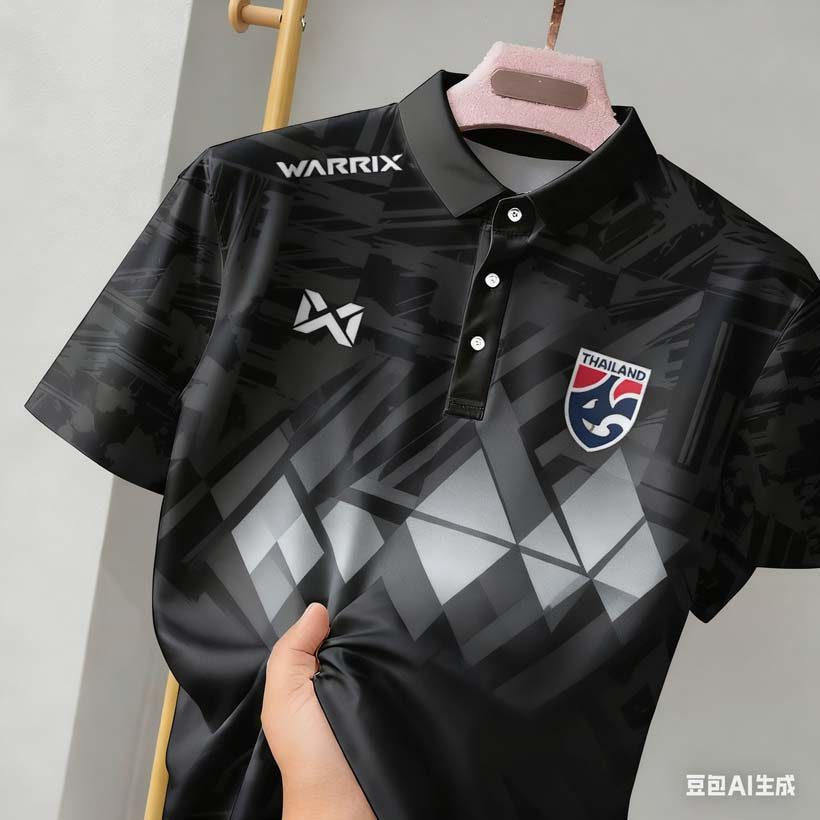 เสื้อโปโลชายสีดำ ดีไซน์เรียบง่าย แขนสั้น พิมพ์ลาย สำหรับสวมใส่กลางแจ้ง