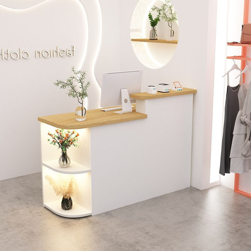 Clothing Store Bar Counter Small Cashier Counter Salon Front Desk Reception Counter-Modern Simple