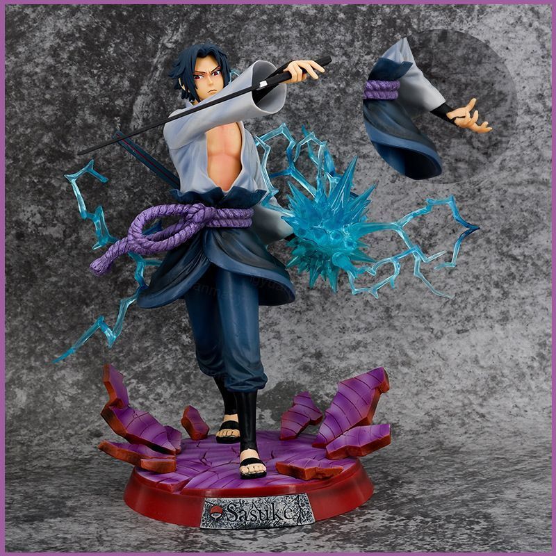 ZY1 อะนิเมะ Naruto Uchiha Sasuke Action Figure Chidori ตุ๊กตาของเล่นสําหรับเด็กตกแต่งบ้านของขวัญสําห
