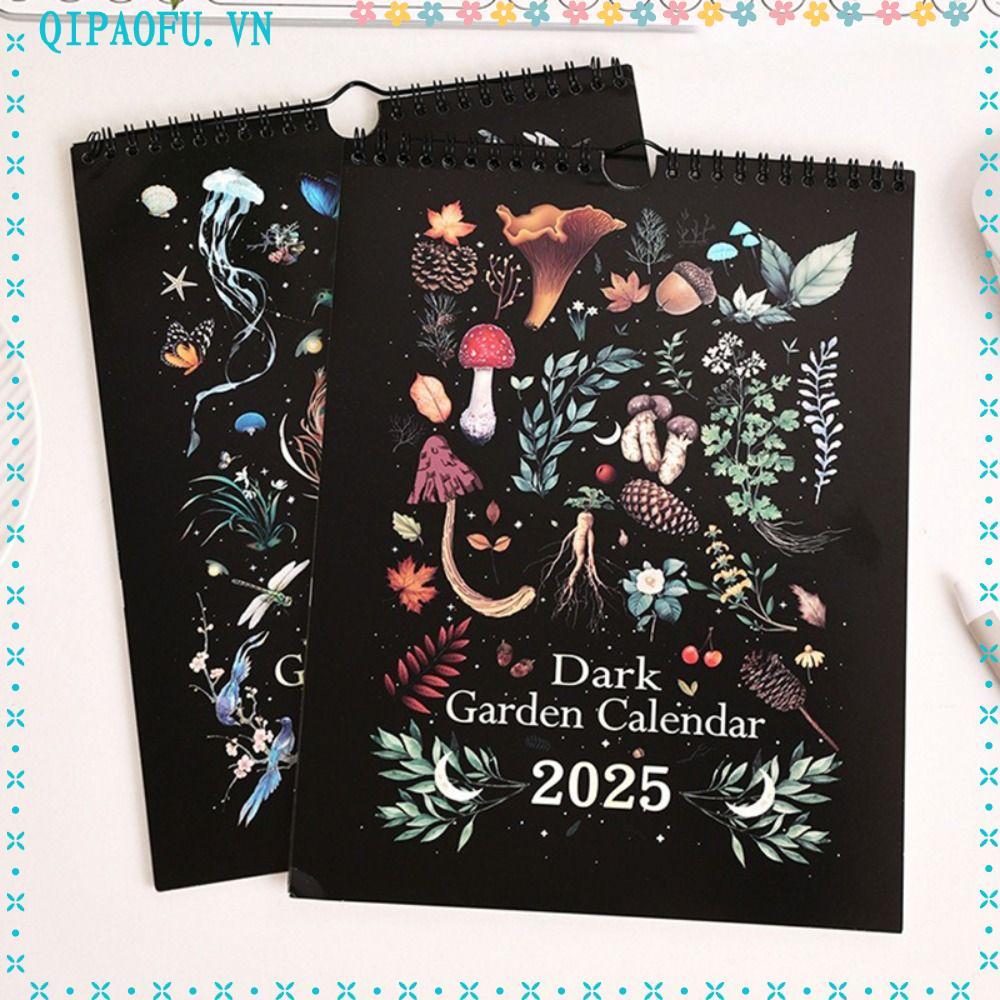 ปฏิทิน NENTEY 2025, รายวันรายสัปดาห์รายเดือน Planner Mystery Garden Wall Calendar, กระดาษแขวนที่ทนทา