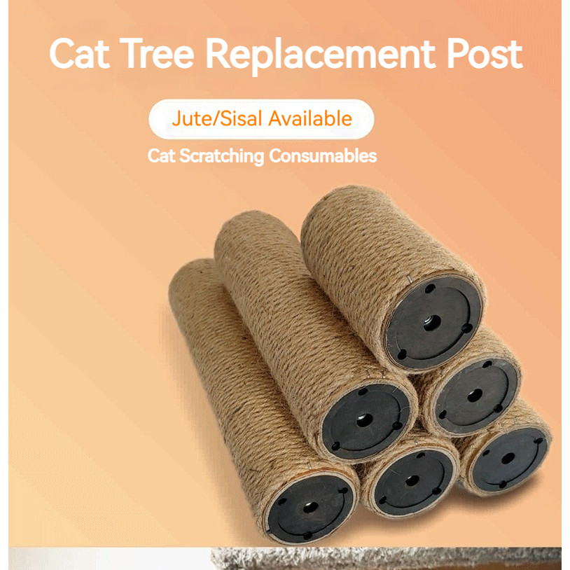 Cat Scratch คอลัมน์ DIY Cat Jute คอลัมน์เชือกป่านสัตว์เลี้ยงแมว Scratch Board ครอกแมวระเบียงแมวปีนเข