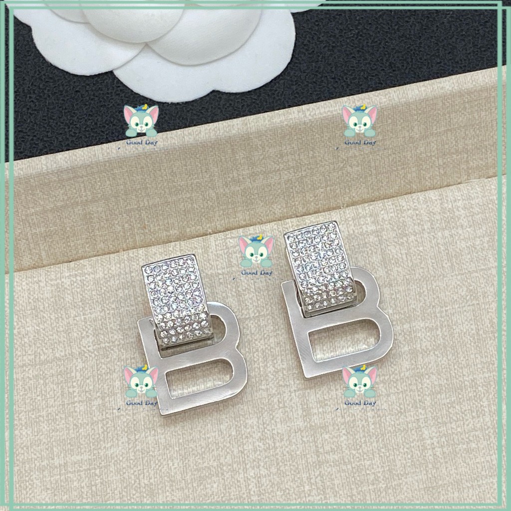 [B-home] ต่างหู Diamond B Letter Drop ตัวเมีย-511173