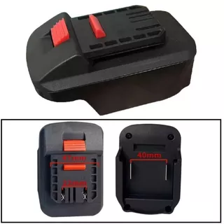 MELODYGOODS1FJ ตัวแปลงแบตเตอรี่ลิเธียม, อะแดปเตอร์แบตเตอรี่ 18V 2 in 1, ฐานแปลงพลาสติกเครื่องมือไฟฟ้าอุปกรณ์เสริมสว่านกระแทก