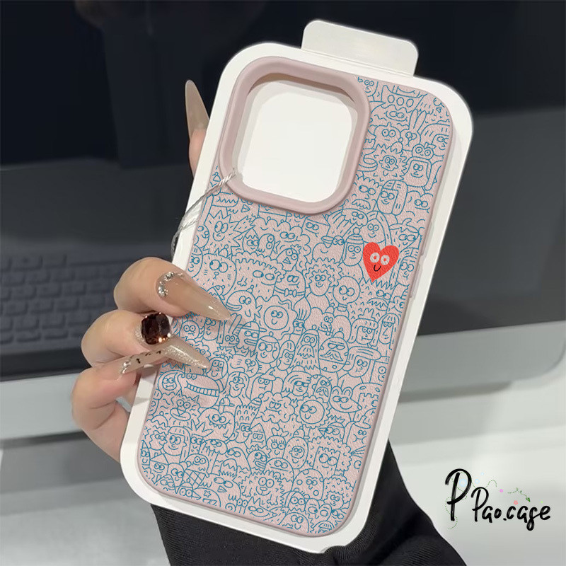 สำหรับ IPhone 17 Air 11 16 12 13 15 14 Pro Max XR X XS Max 7 14 16 8 15 Plus การ์ตูนที่มีคอลเลกชันปกหนังลายห่วงใย ราคา ถูกที่สุด ดีลบีเคเค แกลเลอรีภาพที่ 5