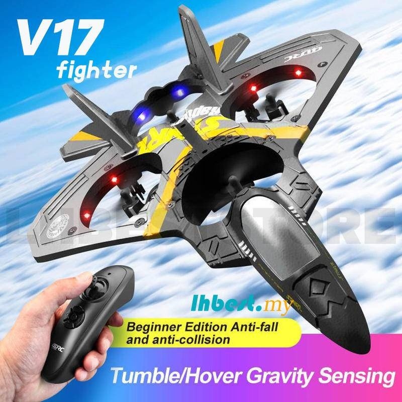 แนวตั้ง Takeoff V17 RC เครื่องบิน Fighter Plane 2.4G รีโมทคอนโทรล Fighter Glider Hobby Plane Glider 