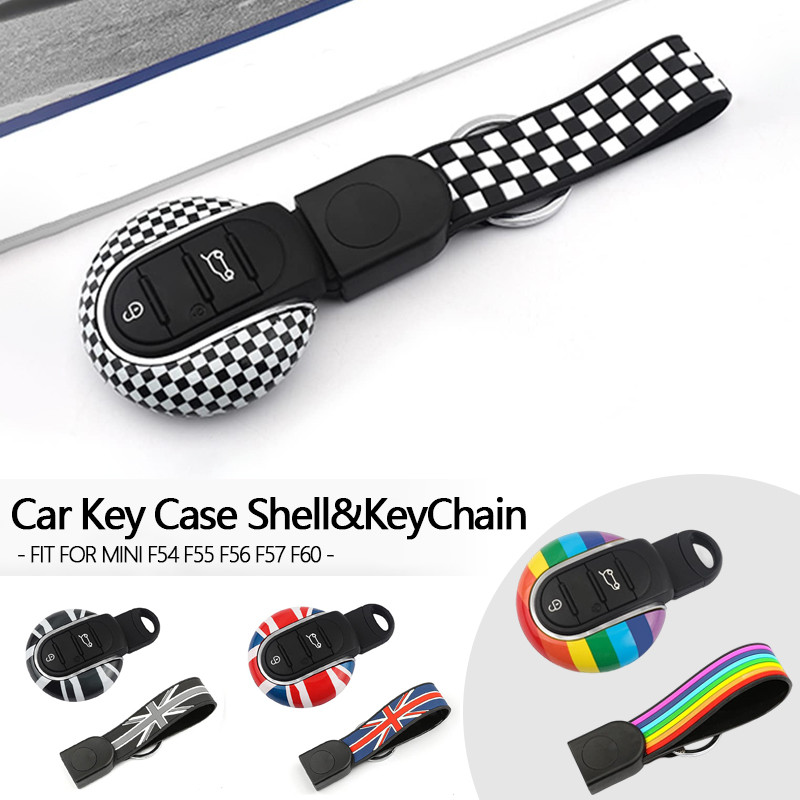 1เซ็ตกุญแจรถShell KeyChainสําหรับMini Cooper F54 F55 F56 F57 F60 ฝาครอบป้องกันกุญแจรถKeyChainอุปกรณ์