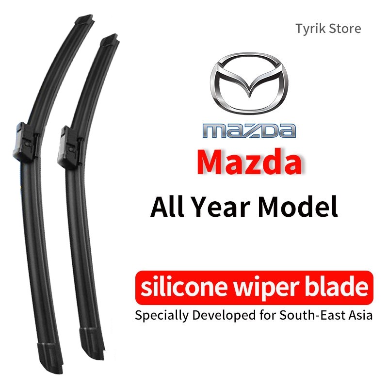 ที่ปัดน้ําฝนซิลิโคน Mazda2 Mazda3 Mazda5 Mazda6 CX3 CX5 CX9 ที่ปัดน้ําฝนเคลือบซิลิโคน