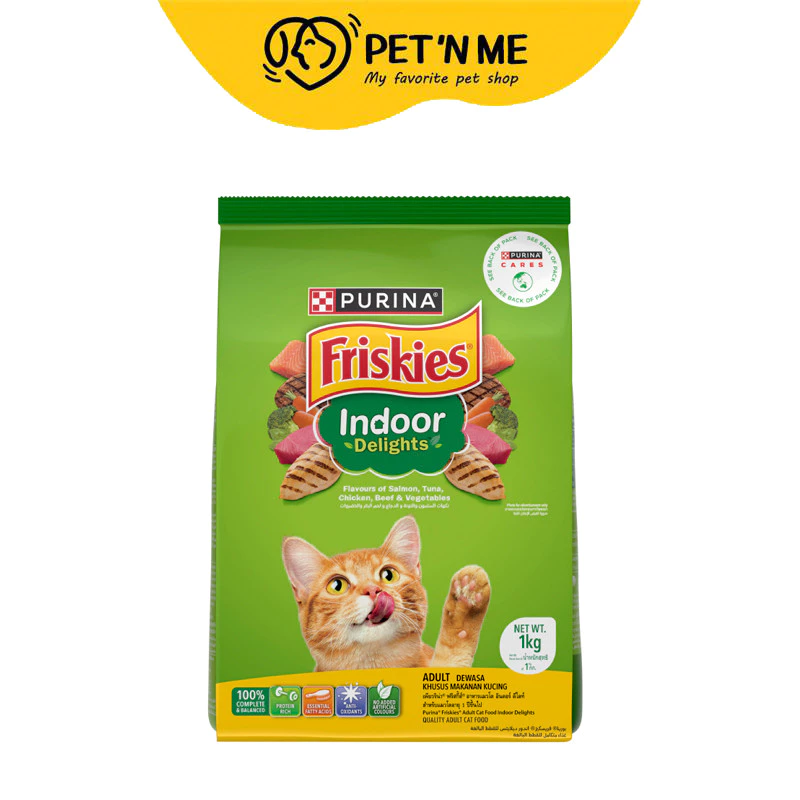 [จัดส่งจากคลัง] FRISKIES ฟริสกี้ส์ อาหารเม็ด สำหรับแมวโตเลี้ยงในบ้าน 1.1 kg [8850125073012]