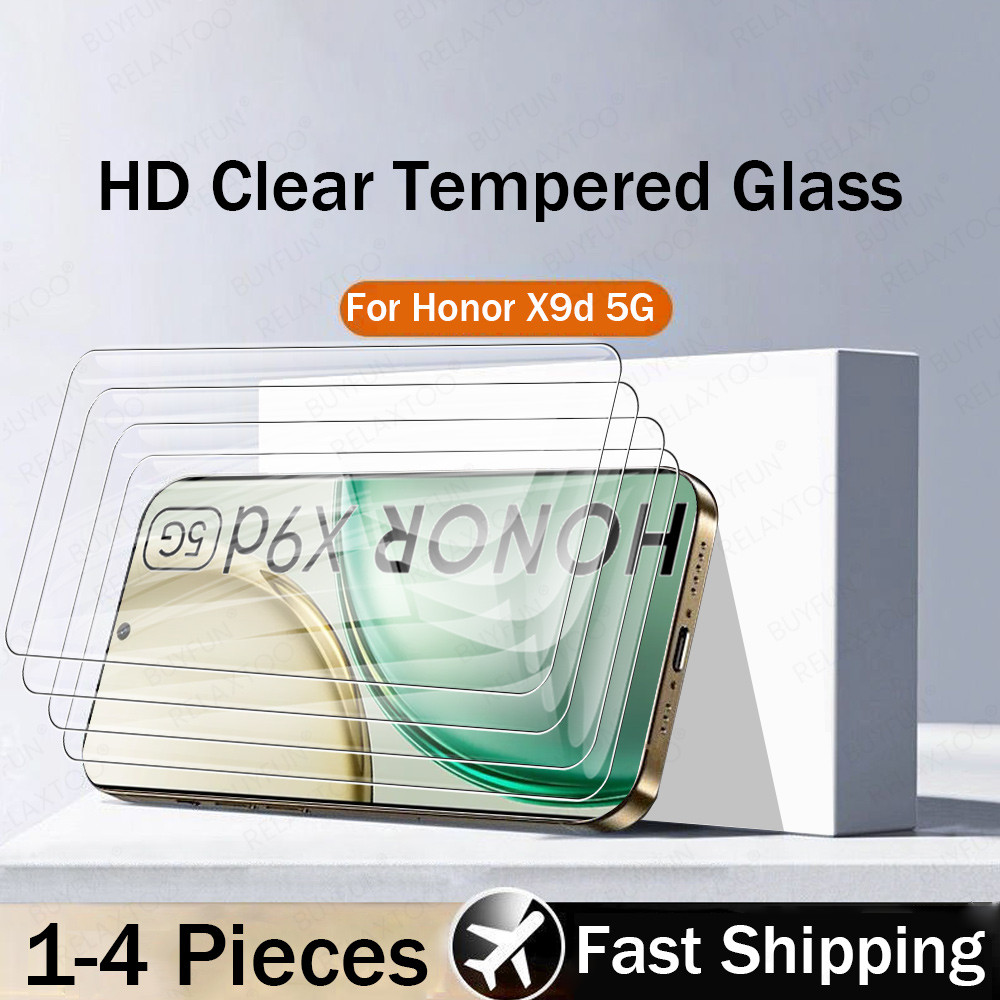 1/2/3/4Pcs กระจกนิรภัยสําหรับ Honor X9d 5G Honar Honer X9 DM 9d 5G Global 2025 ป้องกันหน้าจอฟิล์มโทร