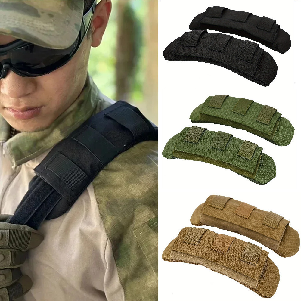 เสื้อกั๊กกลางแจ้ง Universal พร้อมไหล่ pad ถอดได้ ออกแบบสำหรับกระเป๋าเป้สะพายหลัง มีสายคล้องไหล่Breathable เพื่อลดความเครียดที่ไหล่