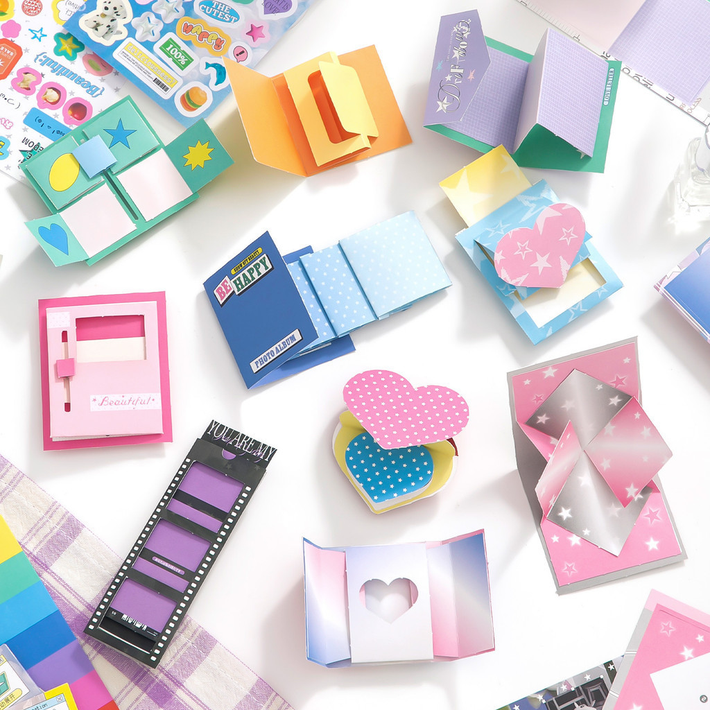 15 ชิ้นสมุดภาพชุด Junk Journal Scrapbooking อุปกรณ์ Creative Journaling ชุด Bullet Journals วัสดุสําหรับสาววัยรุ่นผู้หญิงผู้ใหญ่ศิลปะหัตถกรรม Evidera