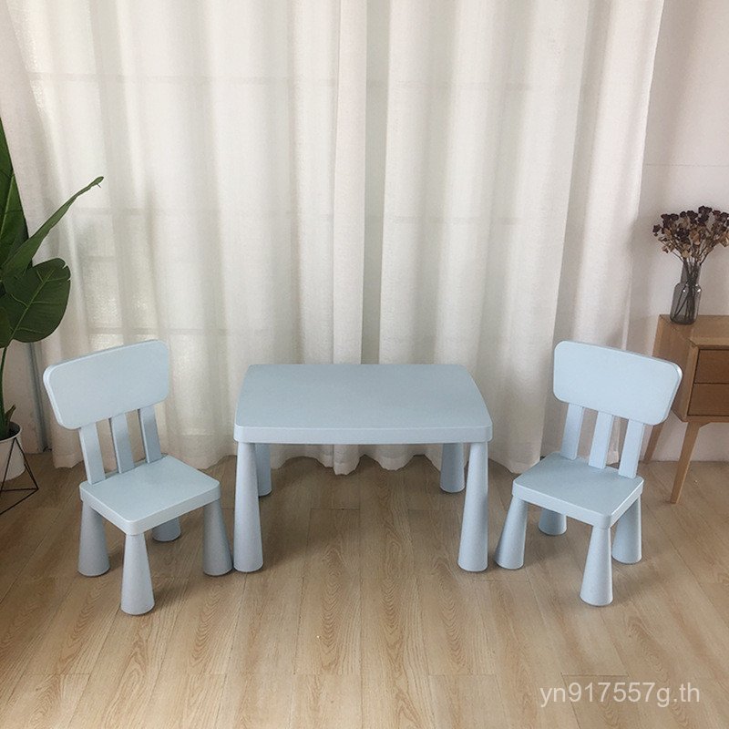 Marmot Writing Chair ชุดพลาสติก Study Table Simple Childrens Table Baby Play Table QAMR