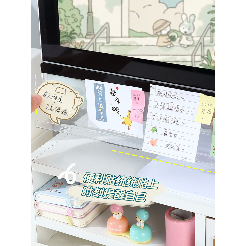 Yousiju Display Message Board Home Desk Screen Side Note Prompt Board Note Memo Handy Tool