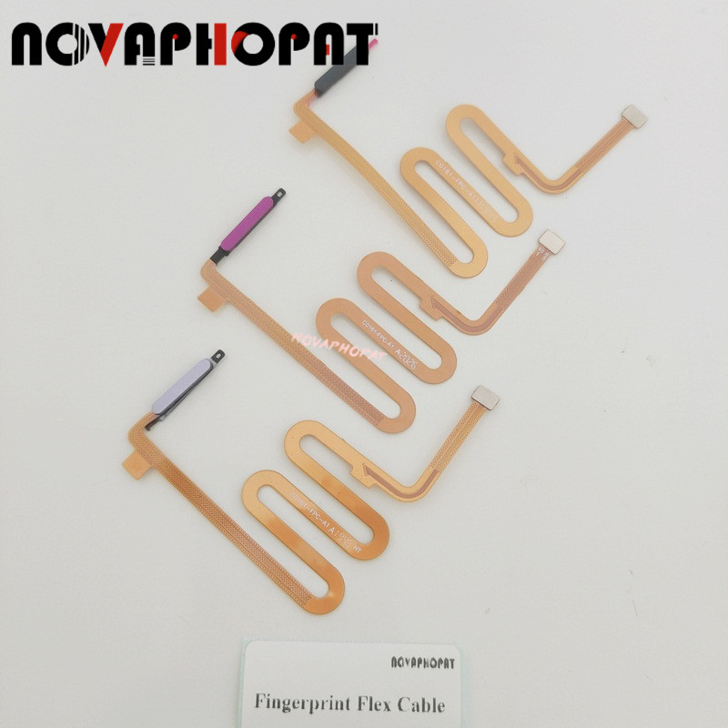 Novapat สําหรับ Tecno Camon 17 Pro CG8 CG8 CG8h ปุ่ม Touch ID เครื่องสแกนลายนิ้วมือเซ็นเซอร์ Flex สา