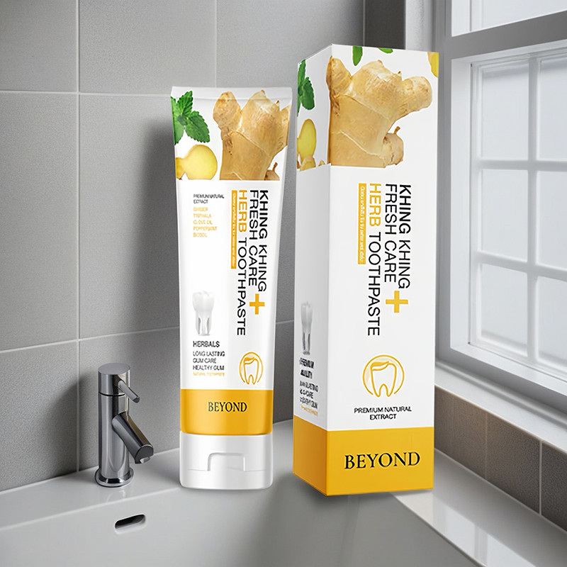 ยาสีฟันสมุนไพร Beyond Khing Khing ลดหินปูน แก้เสียวฟัน ฟื้นฟูสุขภาพฟัน 50g