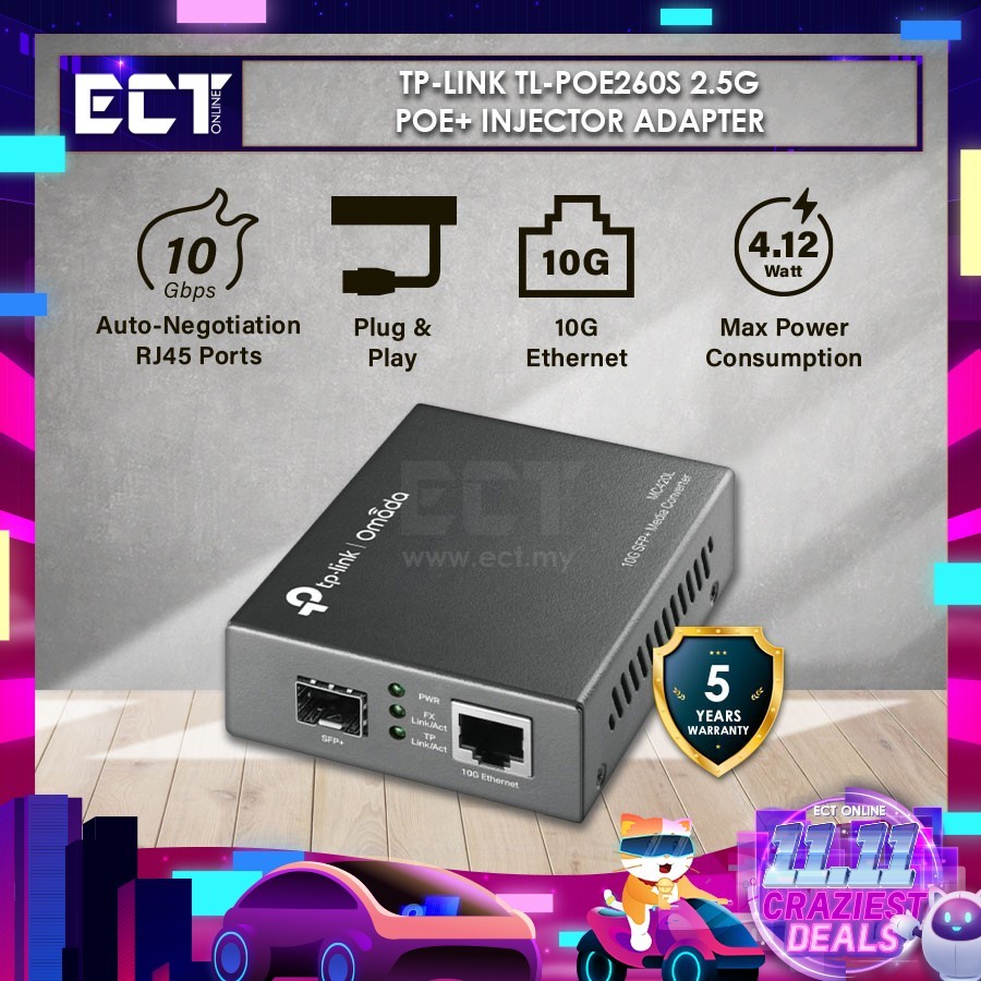 TP-Link Omada MC420L 10G Multi-Gigabit SFP Media Converter