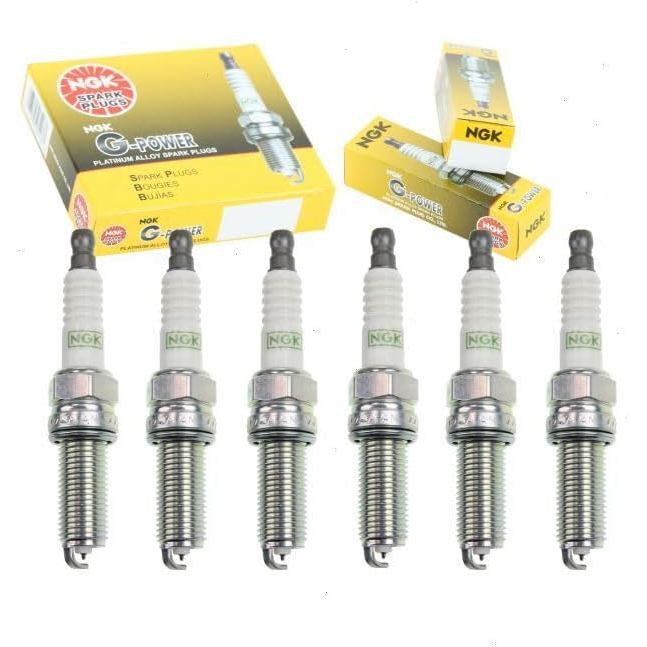 หัวเทียน NGK G-Power 6 ชิ้นเข้ากันได้กับ Honda Odyssey 3.5L V6 2008-2019