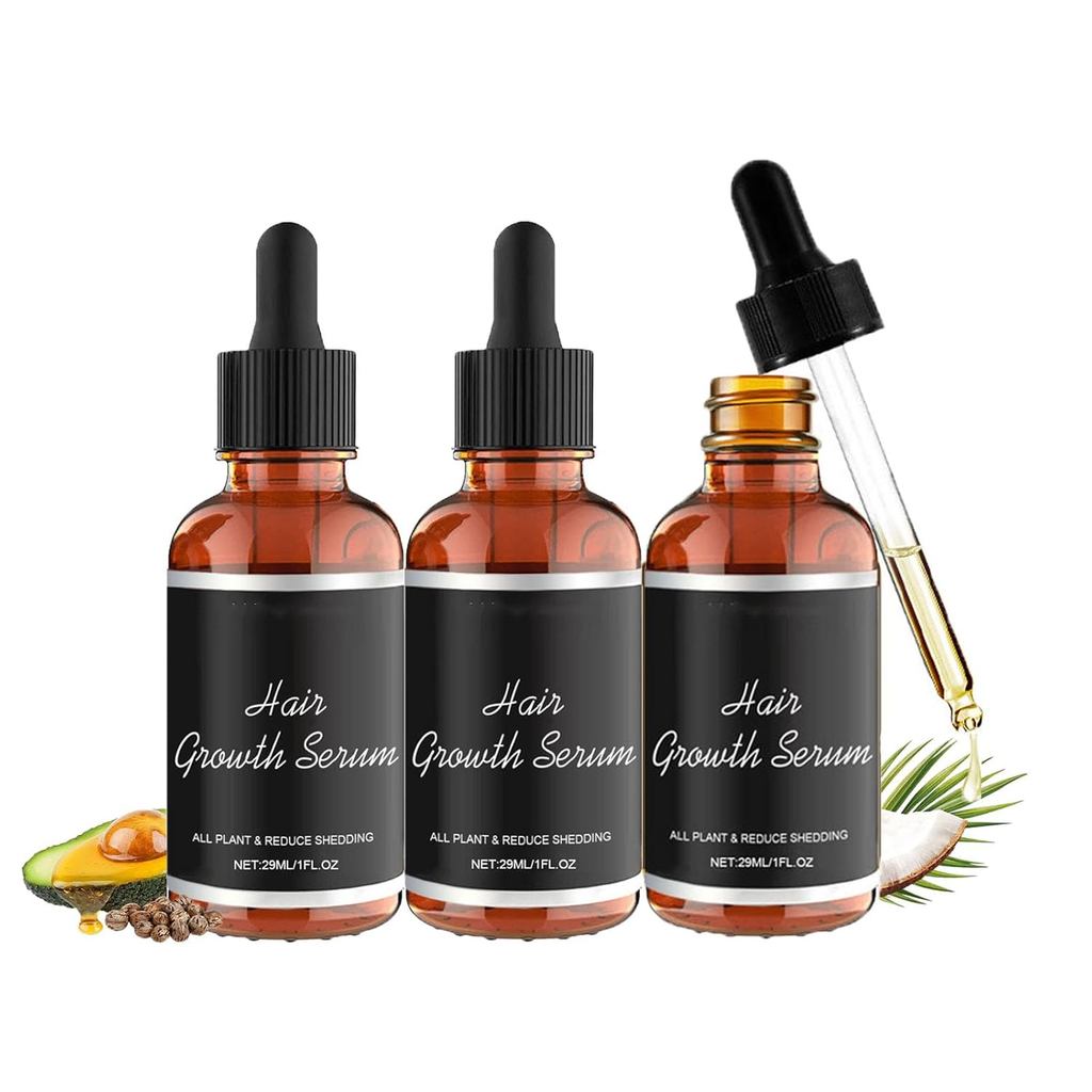 Lifewitqueenp Hair Growth Oil สำหรับทุกประเภทเส้นผม (ขนาด 29 ml x 3)