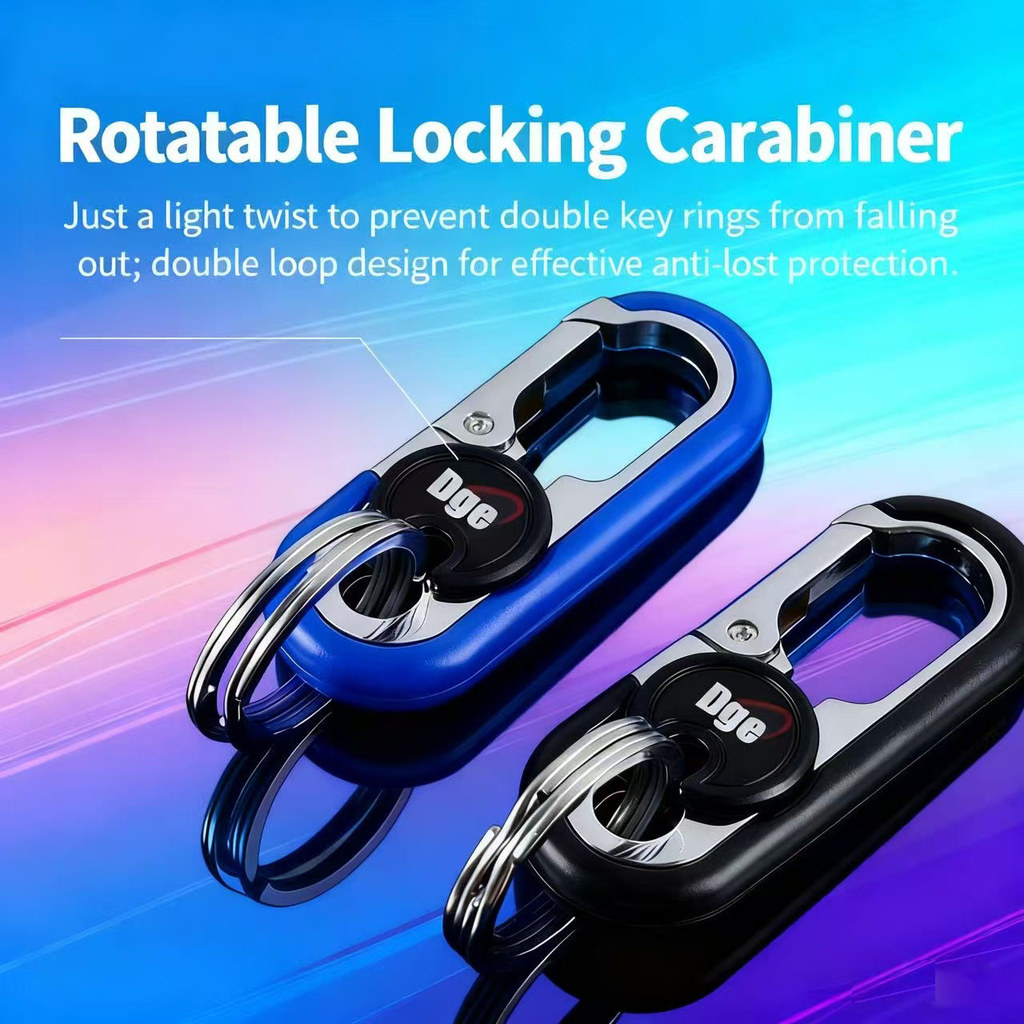 Shopee Select พวงกุญแจโลหะโลหะผสมสแตนเลสสําหรับรถจักรยานยนต์ ที่วางกุญแจ แหวนของที่ระลึกส่วนบุคคล