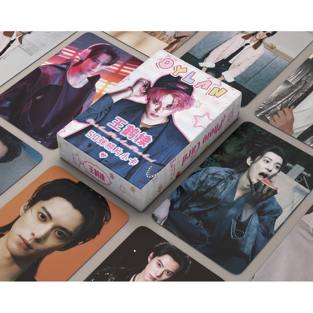 50-55pcs ละครจีน Actor Dylan Wang Hedi โฮโลแกรม Lomo การ์ด Guardians of the Dafeng เฉพาะสําหรับ Love Holographic Photocards Tian Xiwei เลเซอร์โปสการ์ดสินค้าราคาถูก CX