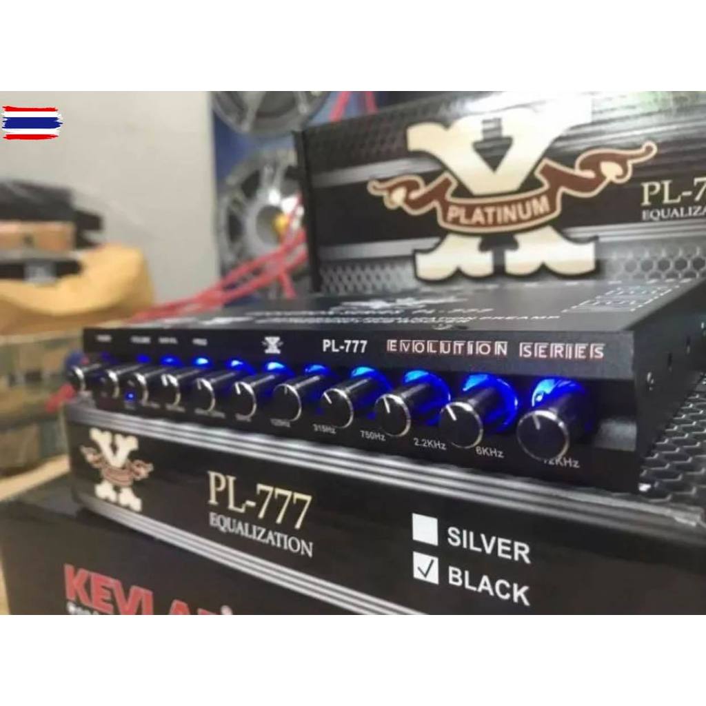 PLATINUM-X ปรีแอมป์รถยนต์7แนด์ PL-777แรนสีดำ เสียงดี คุณภาพเยี่ยม กลางแหลมใส ชัดเจนทุกความถี