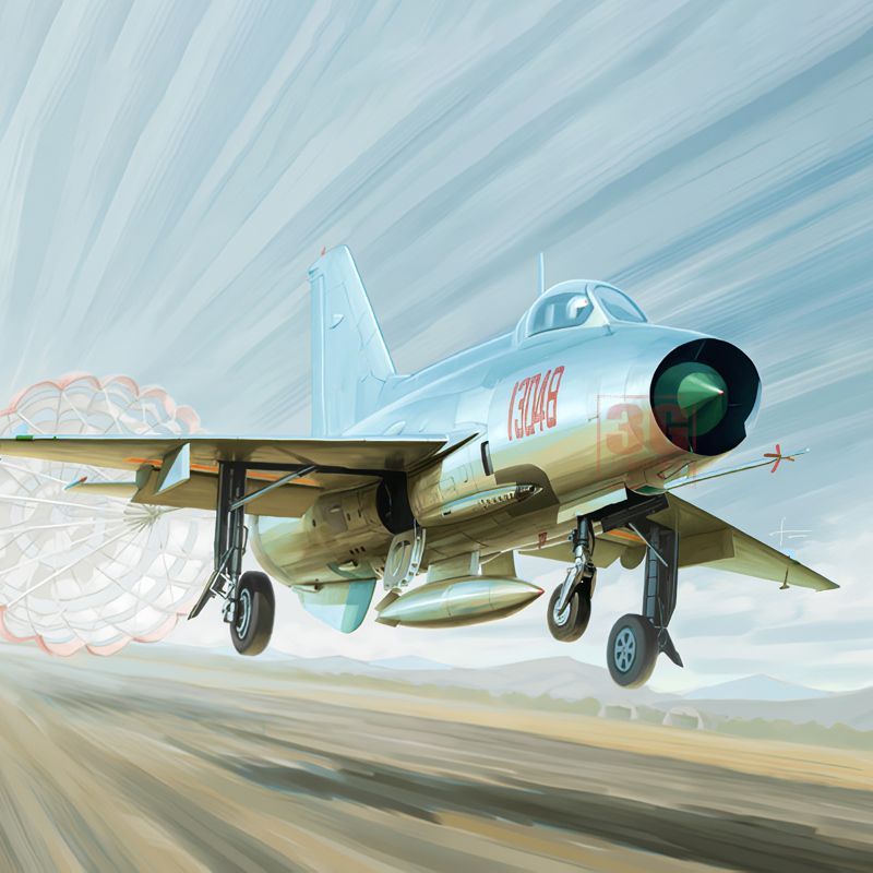 3G รุ่น Trumpeter ประกอบเครื่องบิน 02859 1/48 J-7A Fighter