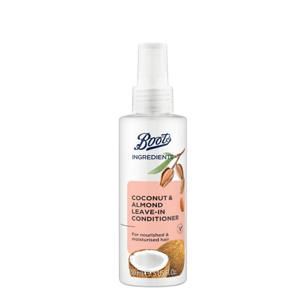 Boots Ingredients Coconut & Almond Leave-In Conditioner  บู๊ทส์ อินกรีเดียนส์ ลีฟ-อิน คอนดิชันเนอร์ 150มล.