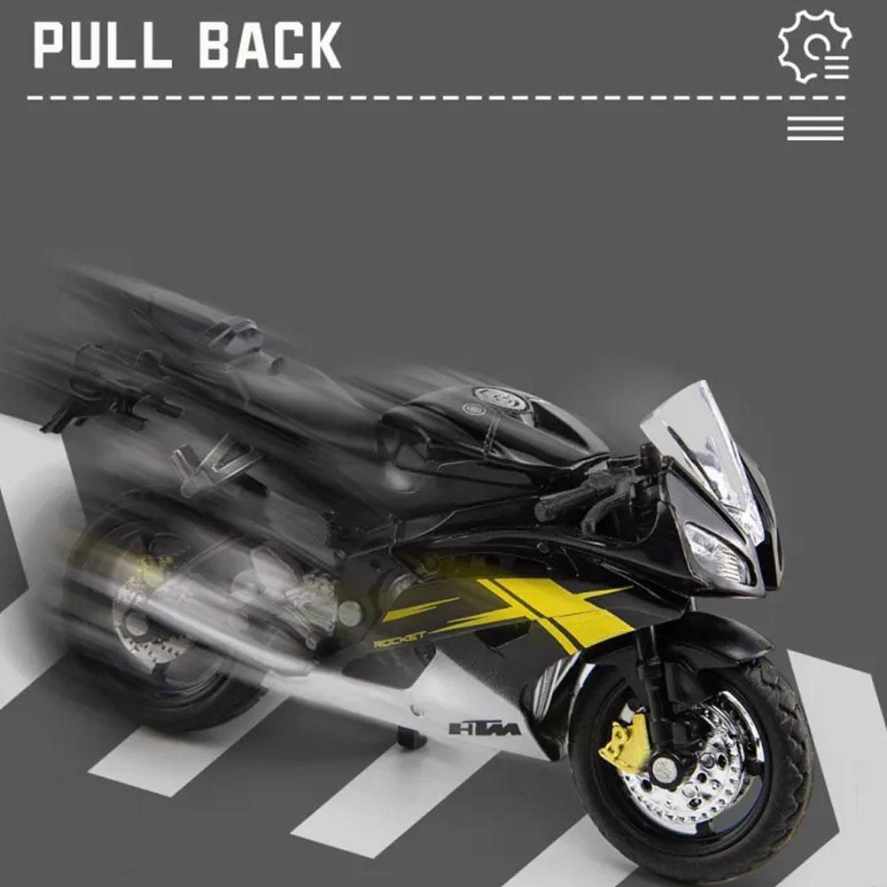 1:18 รถจักรยานยนต์อัลลอยด์รุ่น Yamaha รถจักรยานยนต์รุ่น Home Office Desktop Display รุ่น K0b5