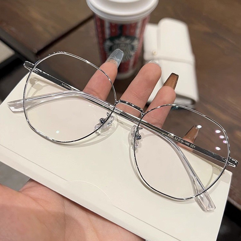 [ ZM✨]   -25 ° ~ -600 ° แว่นตาป้องกันแสงสีฟ้า แว่นตาสายตาสั้นป้องกันรังสีรอบแว่นตาแฟชั่นสำหรับผู้ชายและผู้หญิงเลนส์ที่ถอดออกได้ 1132