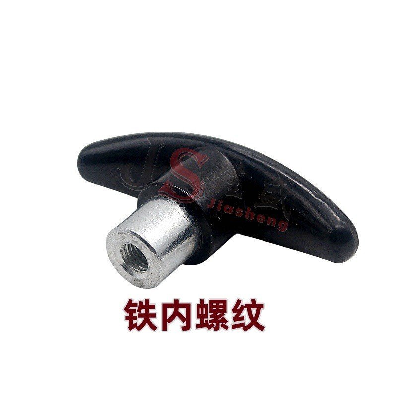 Bakelite ประเภทด้ามจับ 304 สกรูจับหัวยางสกรูแบนลูกบิดมือสกรู T สแตนเลส TM6M8M10 VJ5P