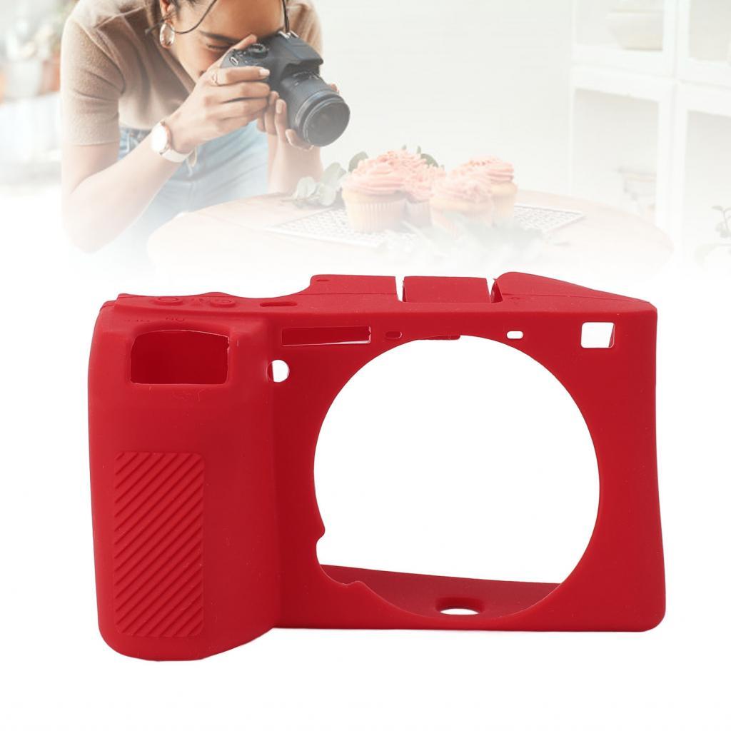 Ropa888 กล้องป้องกันป้องกันรอยขีดข่วนแฟชั่น Hood Case สําหรับ A6700 (สีแดง)