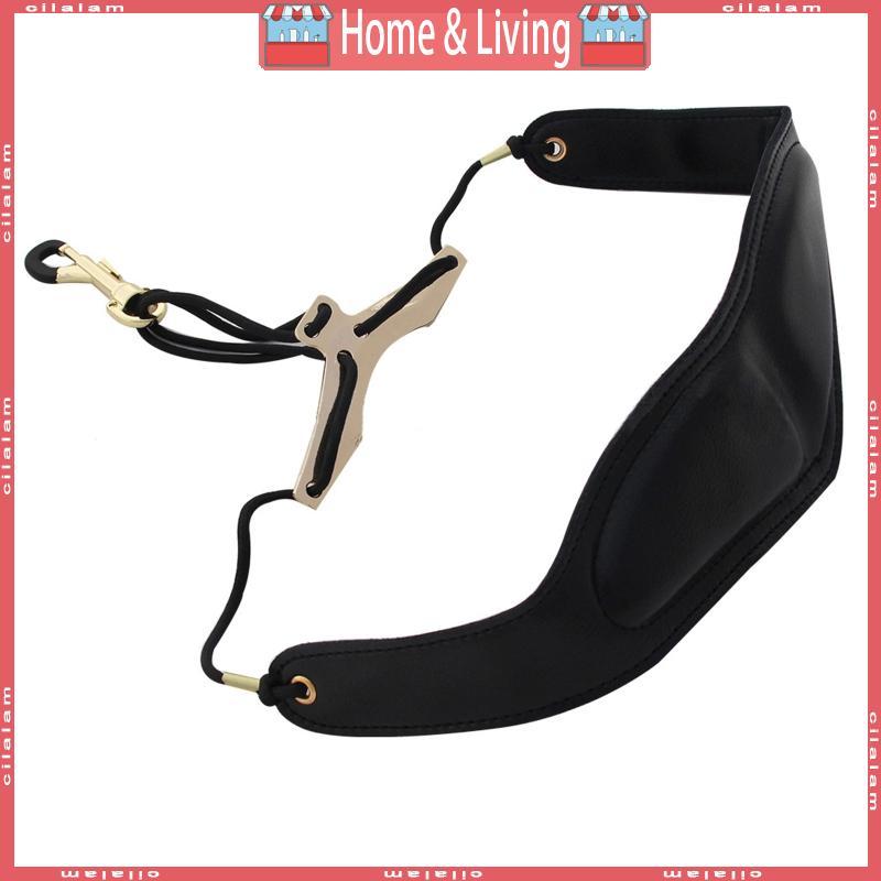 CI แซ็กโซโฟนสายแซ็กโซโฟนสายคล้องคอหนังนุ่มเบาะเหมาะสําหรับ Alto Tenor Soprano Clarinet Oboe Sax