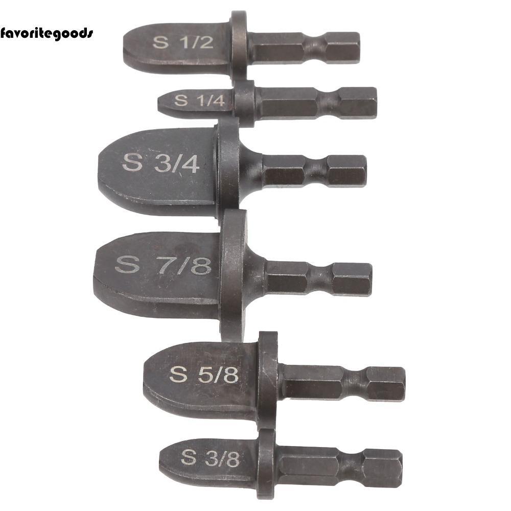 FAVORITEGOODS 6 PCS HVAC Swaging เครื่องมือ,แบริ่งเหล็กวัสดุท่อทองแดงอ่อนท่อทองแดง Expander, 1/4 "ถึ