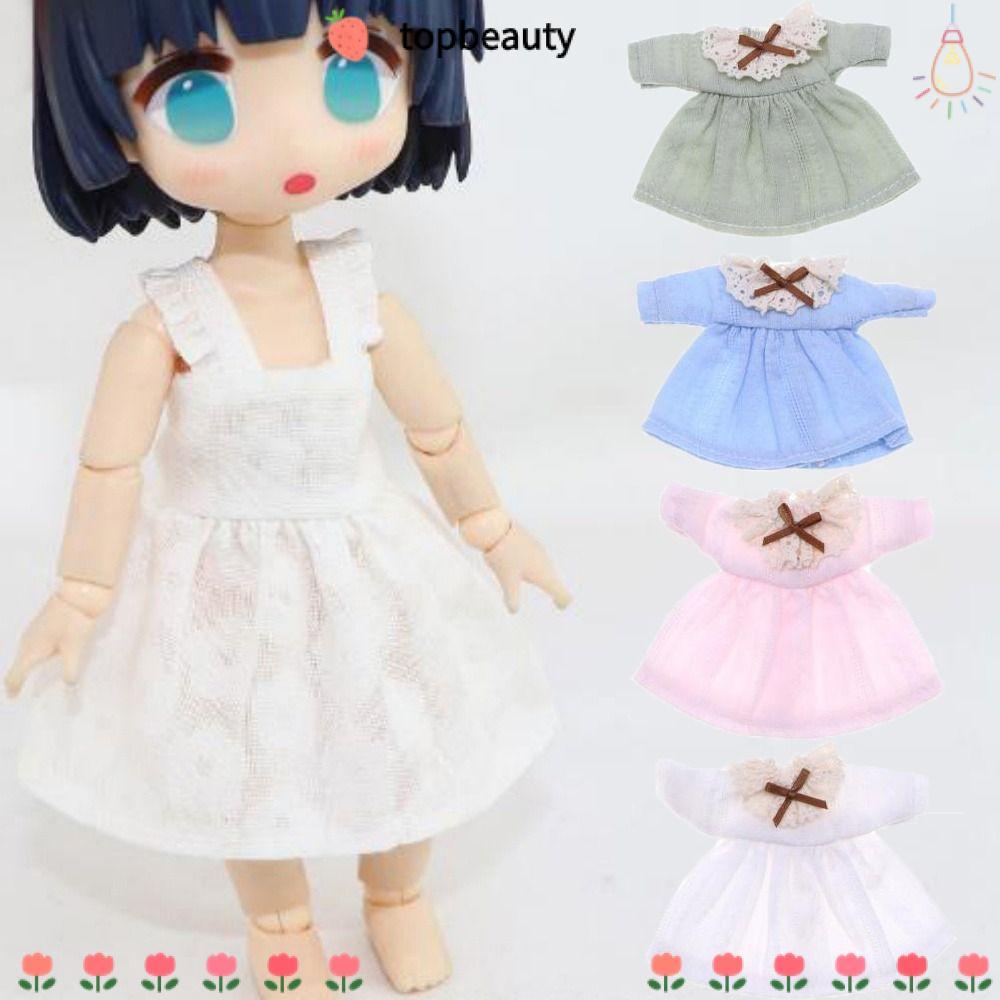 TOPBEAUTY มินิคลาสสิก,อุปกรณ์ DIY แฟชั่นดอกไม้Border Collar Dresses,หลายสไตล์Handmadeตุ๊กตาRetroชุดส